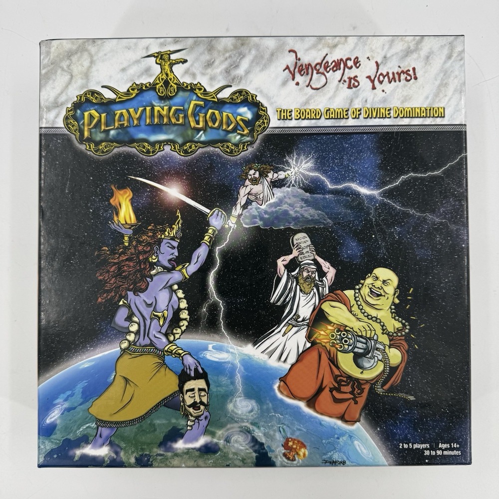 Playing Gods - The Board Game of Divine Domination  SIGNED Benjamin Radford 2008